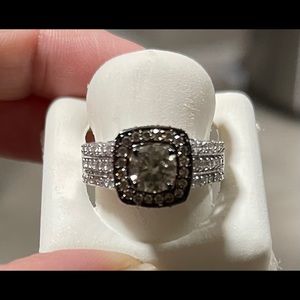 LeVian Chocolate Diamond 14K White Gold Ring